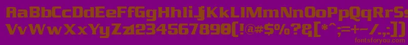 JamesEightEleven Font – Brown Fonts on Purple Background