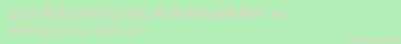 CfonetwotreesRegular Font – Pink Fonts on Green Background