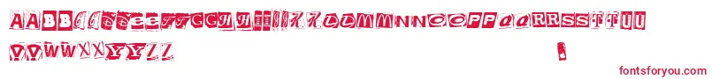 BrandsKidnapped Font – Red Fonts on White Background