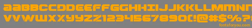 Ozdaexpand Font – Orange Fonts on Gray Background