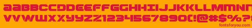 Ozdaexpand Font – Red Fonts on Orange Background