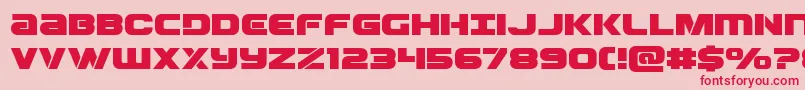 Ozdaexpand Font – Red Fonts on Pink Background
