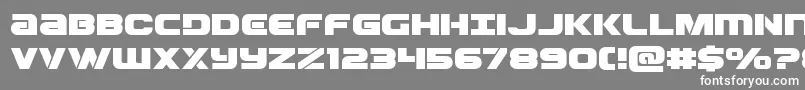 Ozdaexpand Font – White Fonts on Gray Background