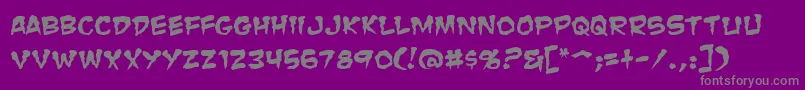 More about ZombieGutsSquished Font ZombieGutsSquished Font – Gray Fonts on Purple Background