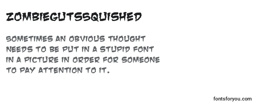 Review of the ZombieGutsSquished Font