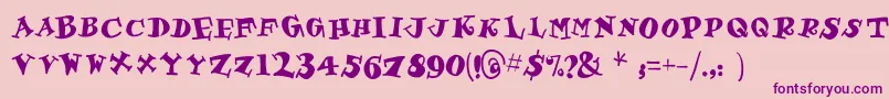 Gastronom Font – Purple Fonts on Pink Background