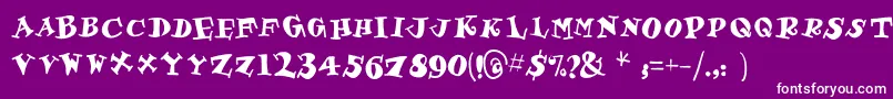 Gastronom Font – White Fonts on Purple Background