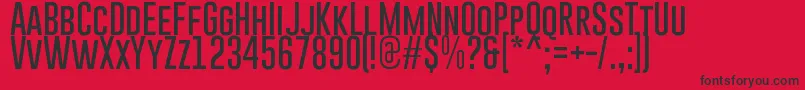 GoboldThin Font – Black Fonts on Red Background