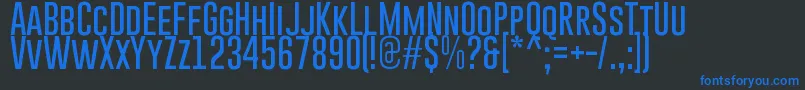 GoboldThin Font – Blue Fonts on Black Background