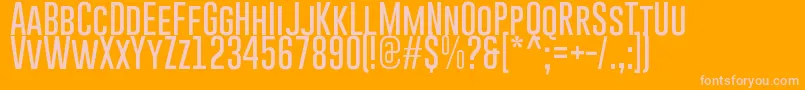 GoboldThin Font – Pink Fonts on Orange Background