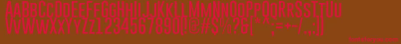 GoboldThin Font – Red Fonts on Brown Background