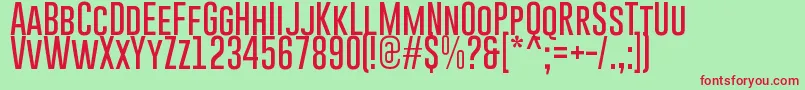 GoboldThin Font – Red Fonts on Green Background