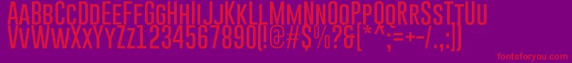 GoboldThin Font – Red Fonts on Purple Background