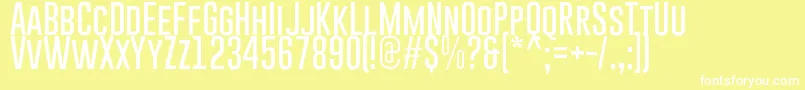 GoboldThin Font – White Fonts on Yellow Background