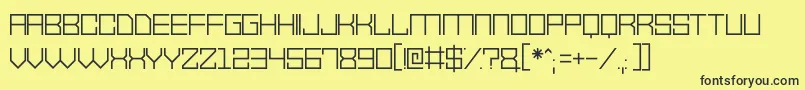 VectorWaves Font – Black Fonts on Yellow Background