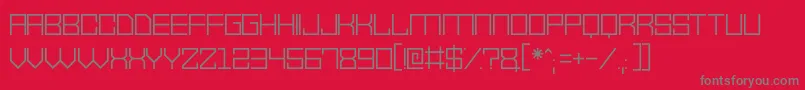 VectorWaves Font – Gray Fonts on Red Background