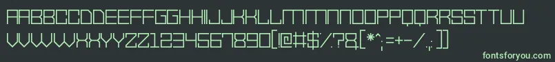 VectorWaves Font – Green Fonts on Black Background