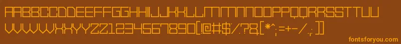 VectorWaves Font – Orange Fonts on Brown Background