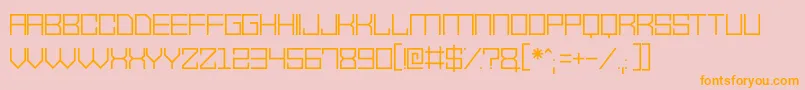 VectorWaves Font – Orange Fonts on Pink Background