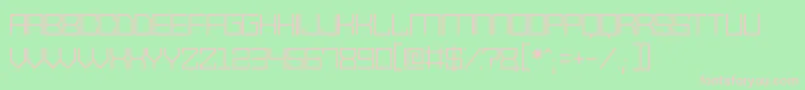 VectorWaves Font – Pink Fonts on Green Background