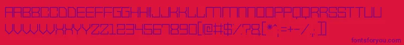 VectorWaves Font – Purple Fonts on Red Background