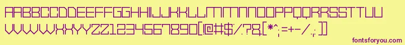 VectorWaves Font – Purple Fonts on Yellow Background