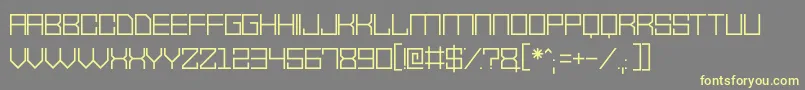 VectorWaves Font – Yellow Fonts on Gray Background