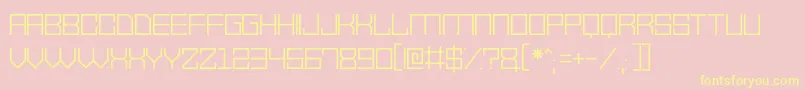 VectorWaves Font – Yellow Fonts on Pink Background