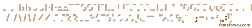 HomesteadThree-fontti – ruskeat fontit valkoisella taustalla