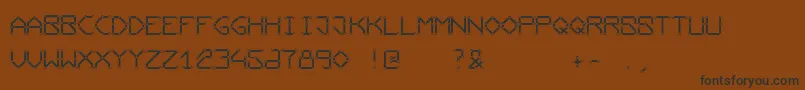 Conductingpaths Font – Black Fonts on Brown Background
