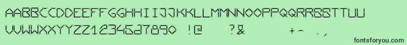 Conductingpaths Font – Black Fonts on Green Background