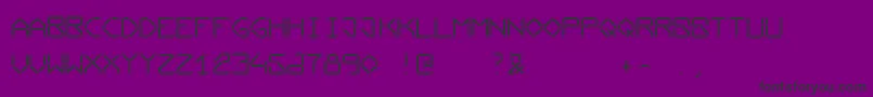 Шрифт Conductingpaths – чёрные шрифты на фиолетовом фоне