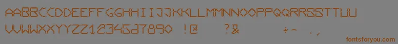 Conductingpaths Font – Brown Fonts on Gray Background