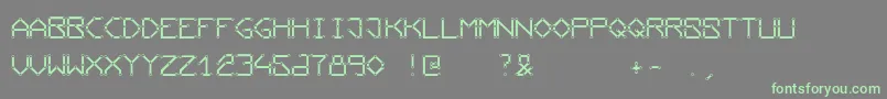 Conductingpaths Font – Green Fonts on Gray Background