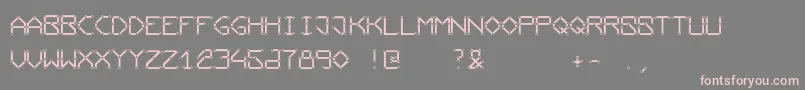 Conductingpaths Font – Pink Fonts on Gray Background