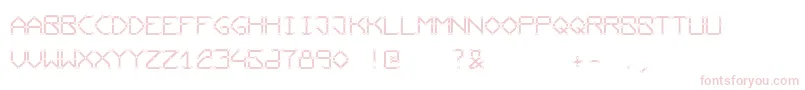 Conductingpaths Font – Pink Fonts on White Background
