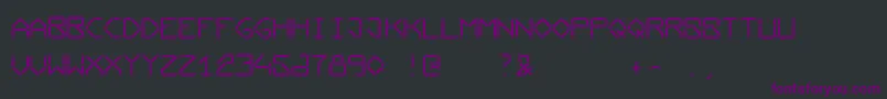 Conductingpaths Font – Purple Fonts on Black Background