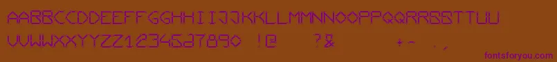 Conductingpaths Font – Purple Fonts on Brown Background