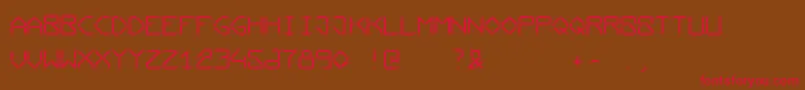 Conductingpaths Font – Red Fonts on Brown Background