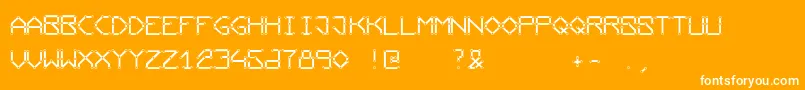Conductingpaths Font – White Fonts on Orange Background