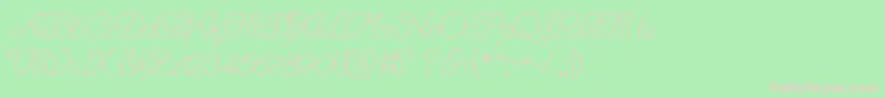 RenaniaTrash Font – Pink Fonts on Green Background