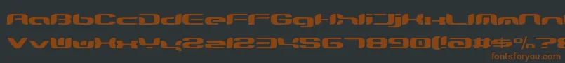 Teknikohlremix01Normal-fontti – ruskeat fontit mustalla taustalla