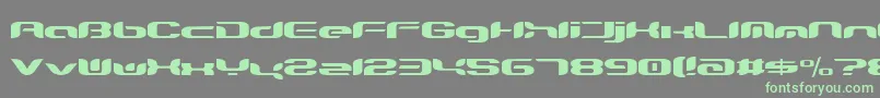 Teknikohlremix01Normal-Schriftart – Grüne Schriften auf grauem Hintergrund