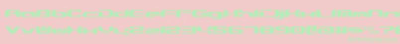 Teknikohlremix01Normal Font – Green Fonts on Pink Background