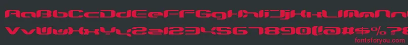 Teknikohlremix01Normal Font – Red Fonts on Black Background