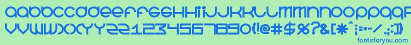 BeastmodeBold Font – Blue Fonts on Green Background