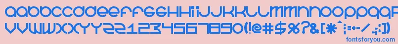 BeastmodeBold Font – Blue Fonts on Pink Background