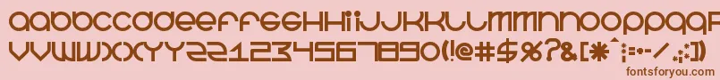 BeastmodeBold Font – Brown Fonts on Pink Background
