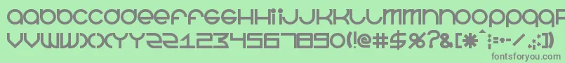 BeastmodeBold Font – Gray Fonts on Green Background