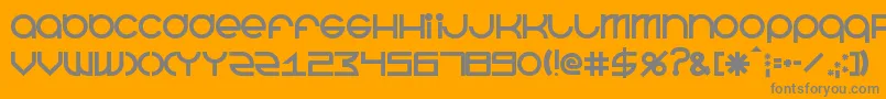 Więcej informacji o czcionce BeastmodeBold Czcionka BeastmodeBold – szare czcionki na pomarańczowym tle
